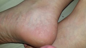 feet smelling mens stinky Ultra sexy horny brunette making blowjob